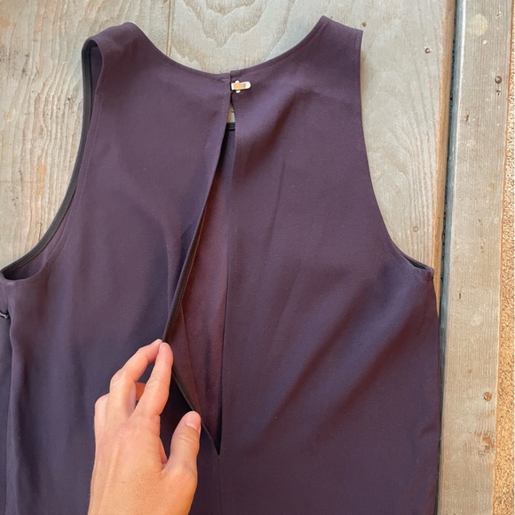 Babaton plum color sleeveless jumpsuit | size 0 - Picture 6 of 10